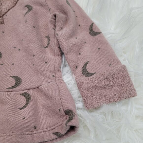 Childhoods Crewneck Lunar Mauve Moon Peplum Ruffle Long Sleeve Sweatshirt 3-6M - Picture 3 of 6